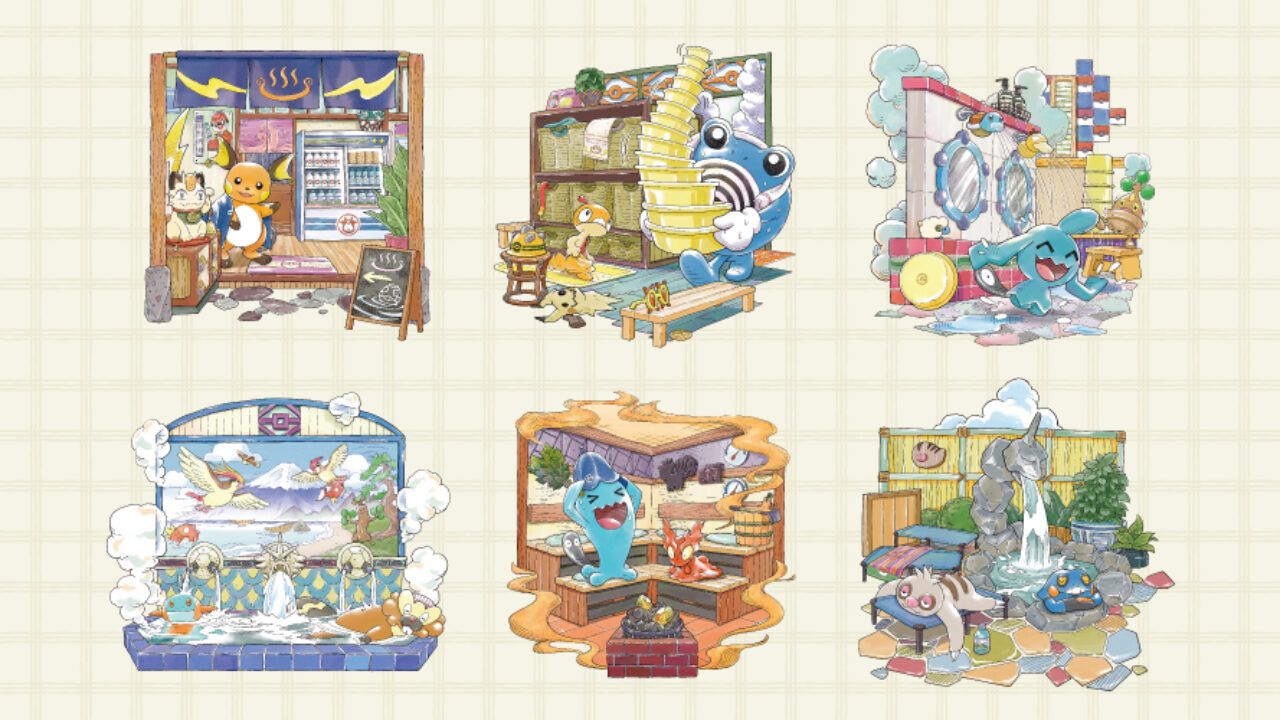 Pokemon Center Japan Announces New Line Of Public Bath Themed