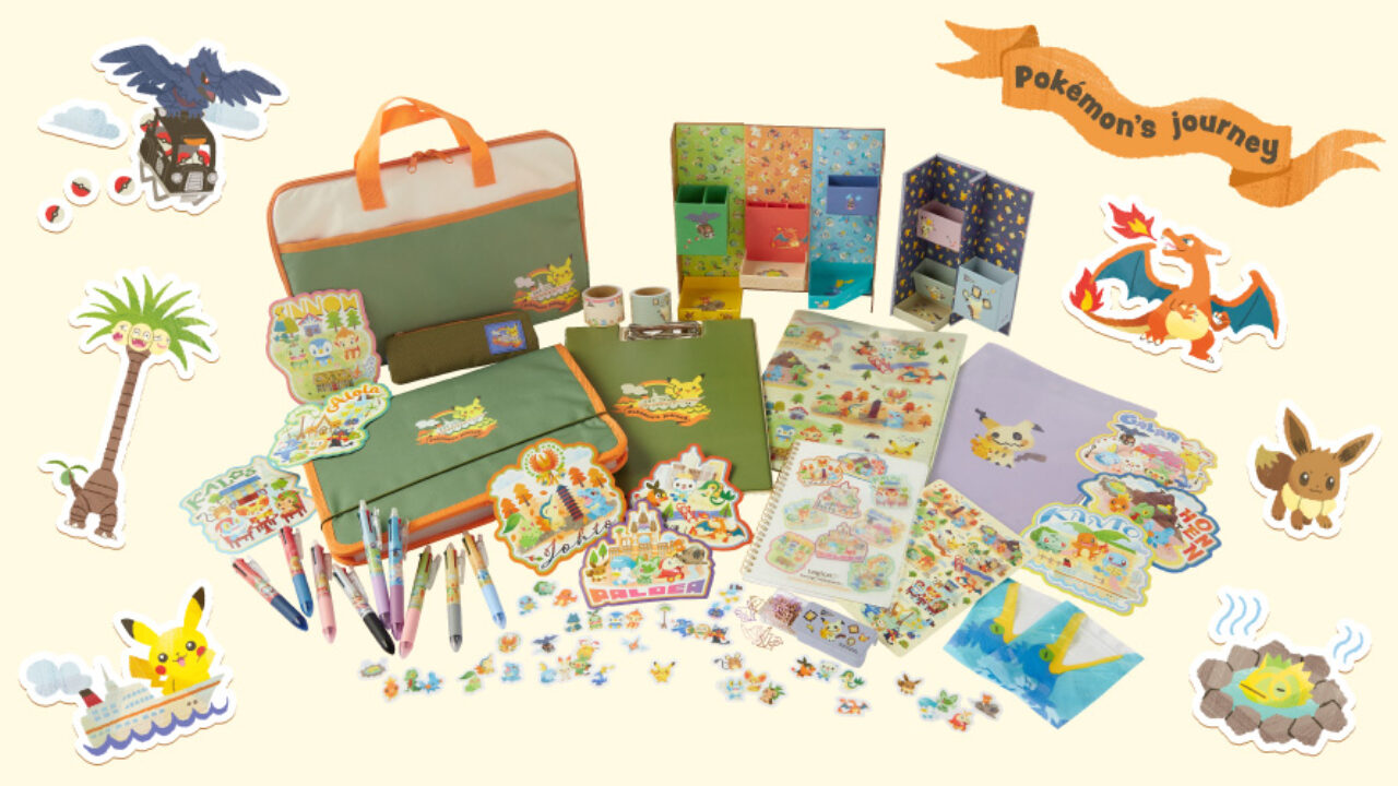 Pokemon Center Japan Announces Pokemon's Journey Stationery Goods