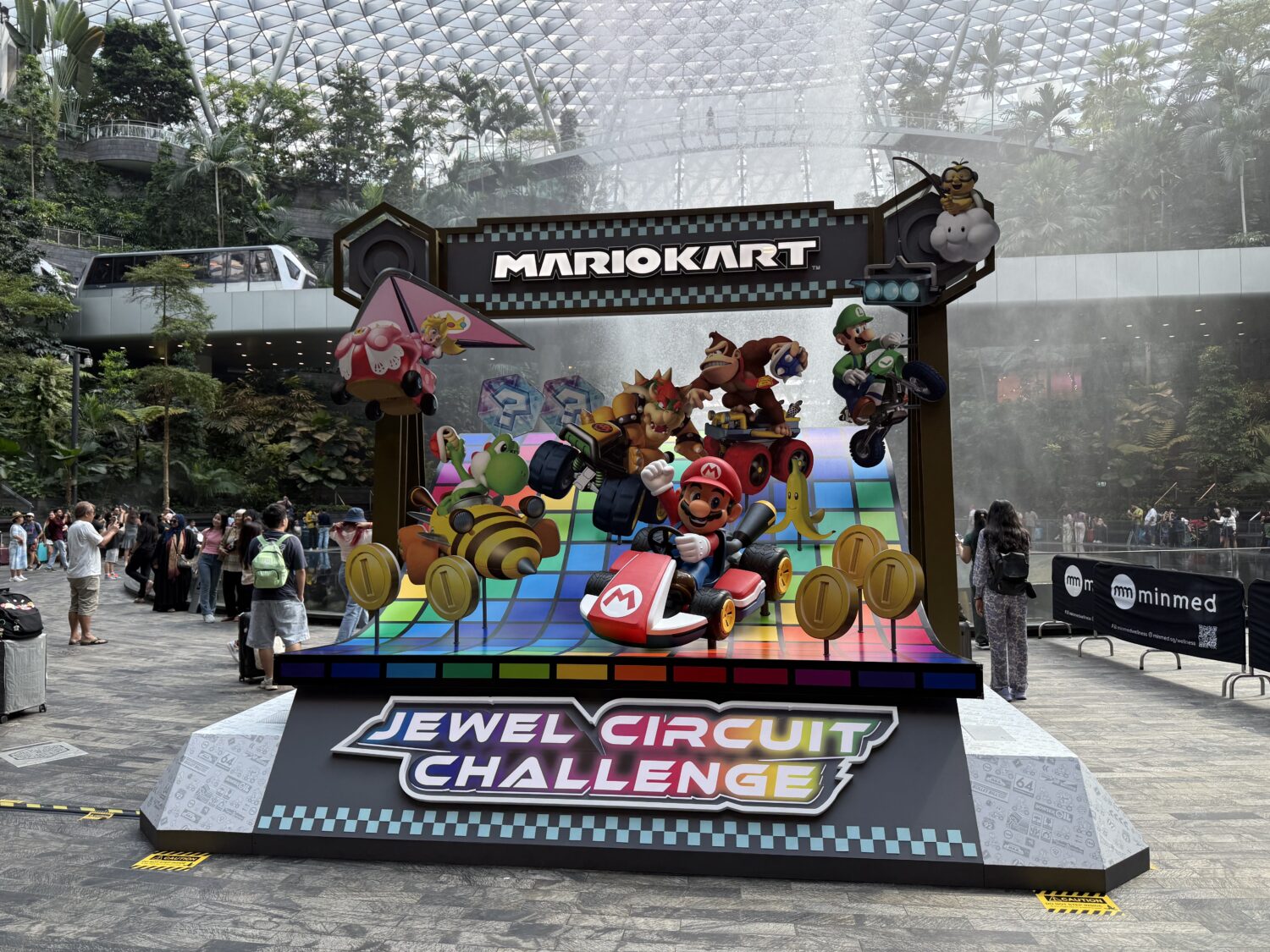 Mario Kart Takes Over Singapore’s Jewel Changi Airport with Pop-Up Store and Interactive Circuit Challenge