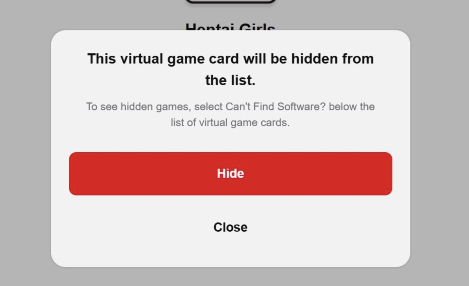 You Can Hide Embarrassing Virtual Game Cards On Switch And Switch 2