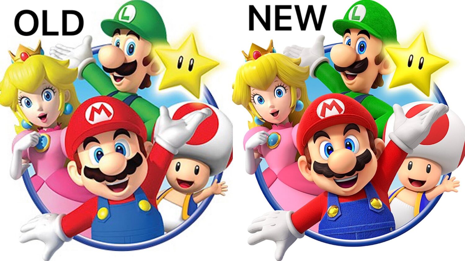 Nintendo Updates Super Mario Character Artwork: Comparing Classic and Modern Renders