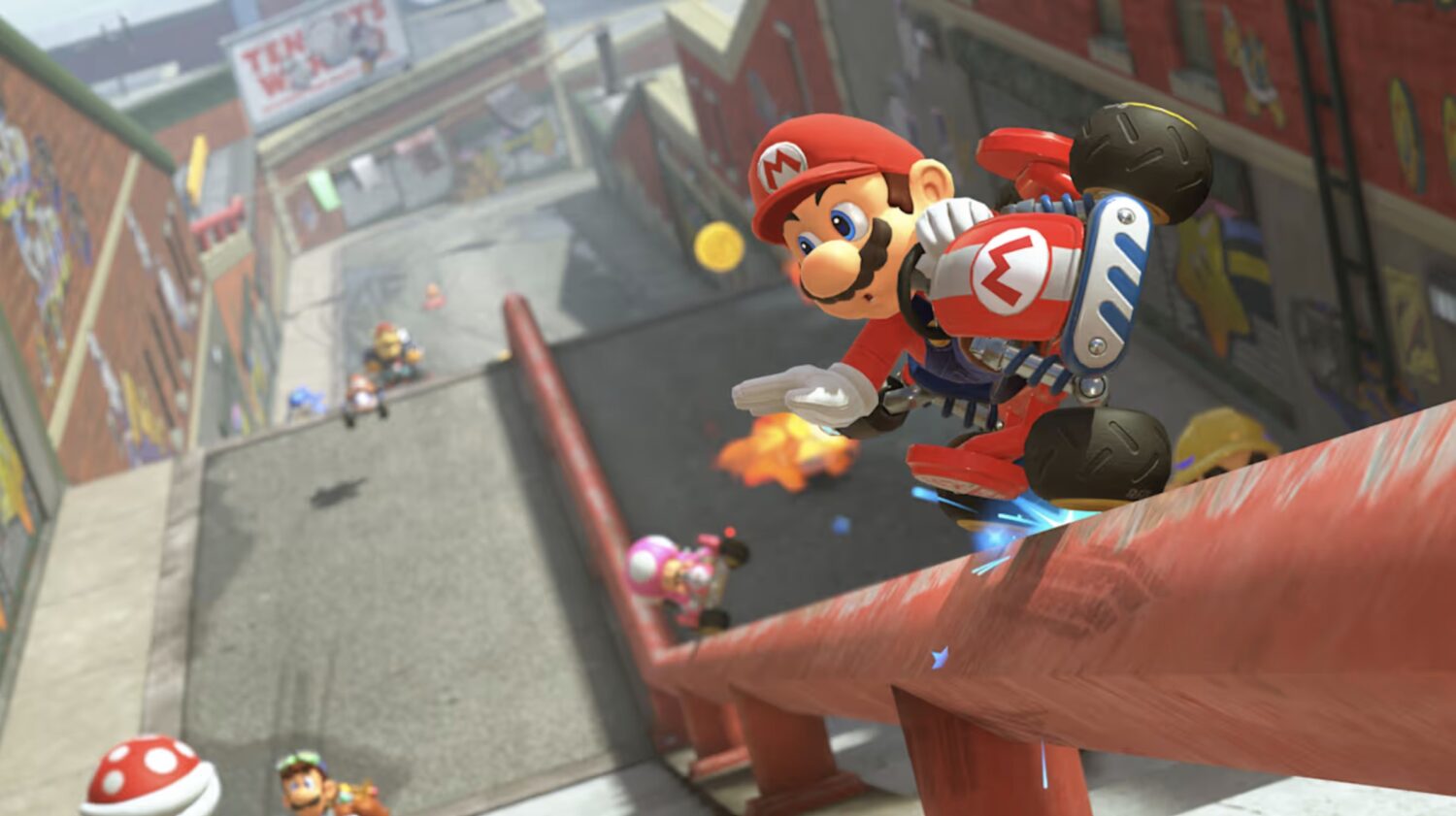 Mario Kart World Rewind Feature Grants Temporary Invincibility Against Lightning on Nintendo Switch