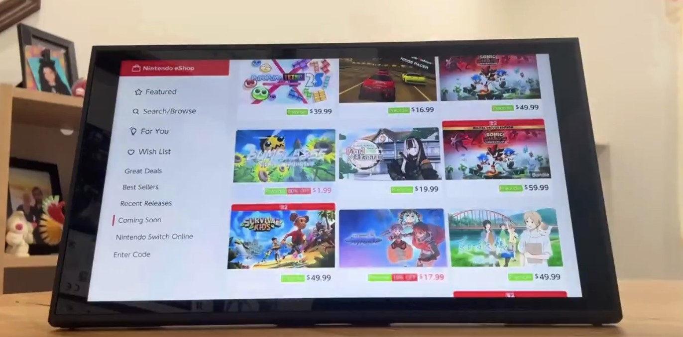 Nintendo Switch 2 eShop Boasts Lightning-Fast Navigation and Video Previews