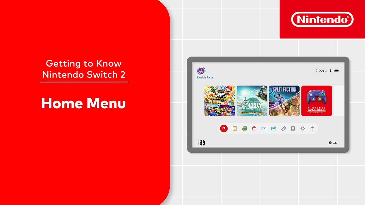 Nintendo Switch 2 HOME Menu: First Look at the New Interface