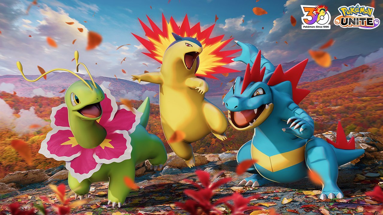 Pokemon Unite Adds Meganium, Typhlosion, and Feraligatr: Release Dates Announced for Switch and Mobile - Nintendo News Article