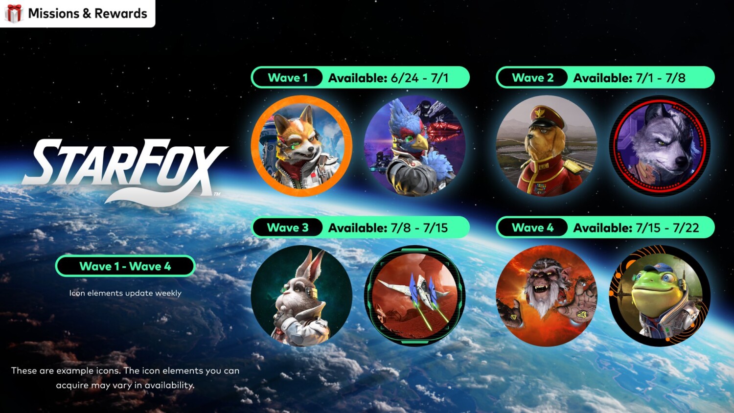 Star Fox Icon Customizations Arrive in Nintendo Switch Online Missions & Rewards — Available Through July 22, 2026 - Nintendo News Article
