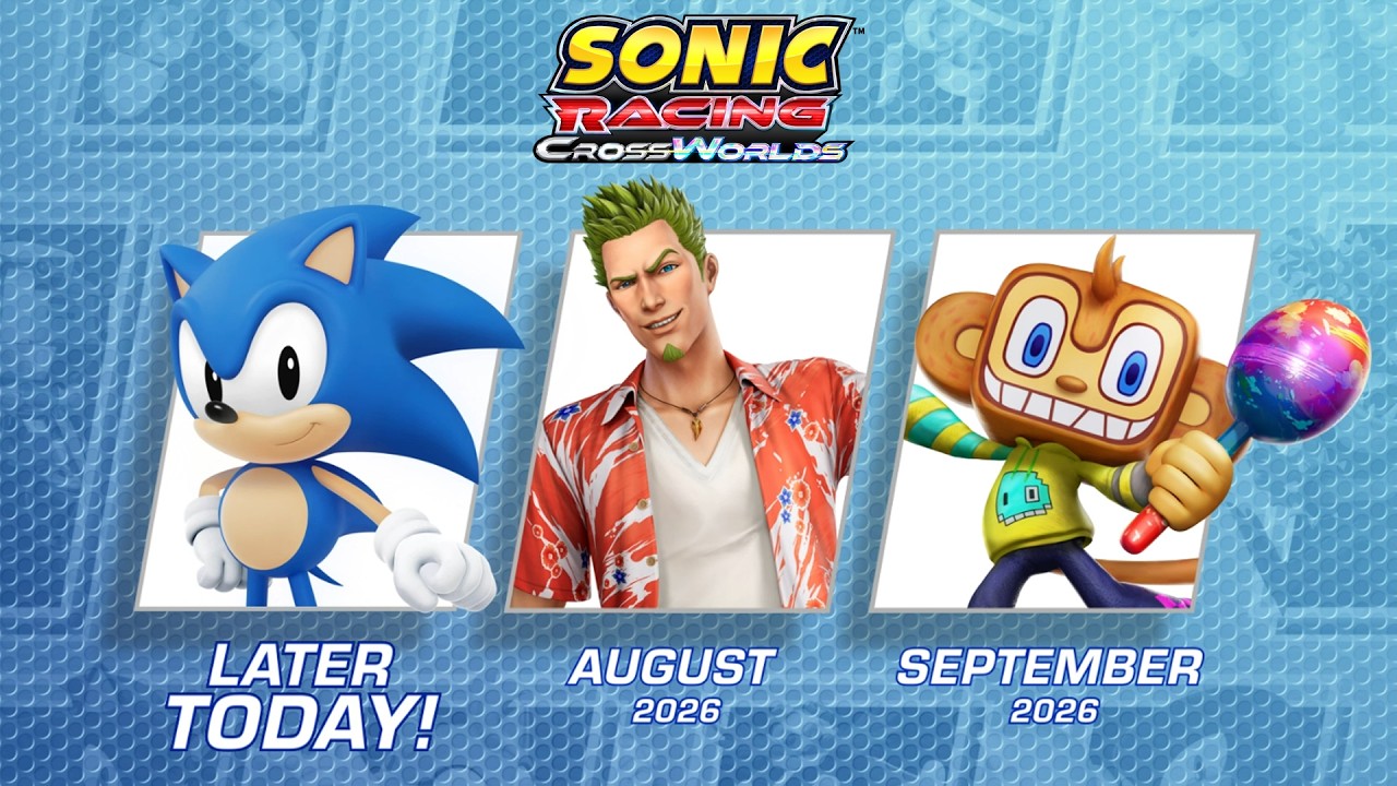 Sonic Racing: CrossWorlds DLC — Classic Sonic, Crazy Taxi’s Axel, and Samba de Amigo’s Amigo Confirmed - Nintendo News Article