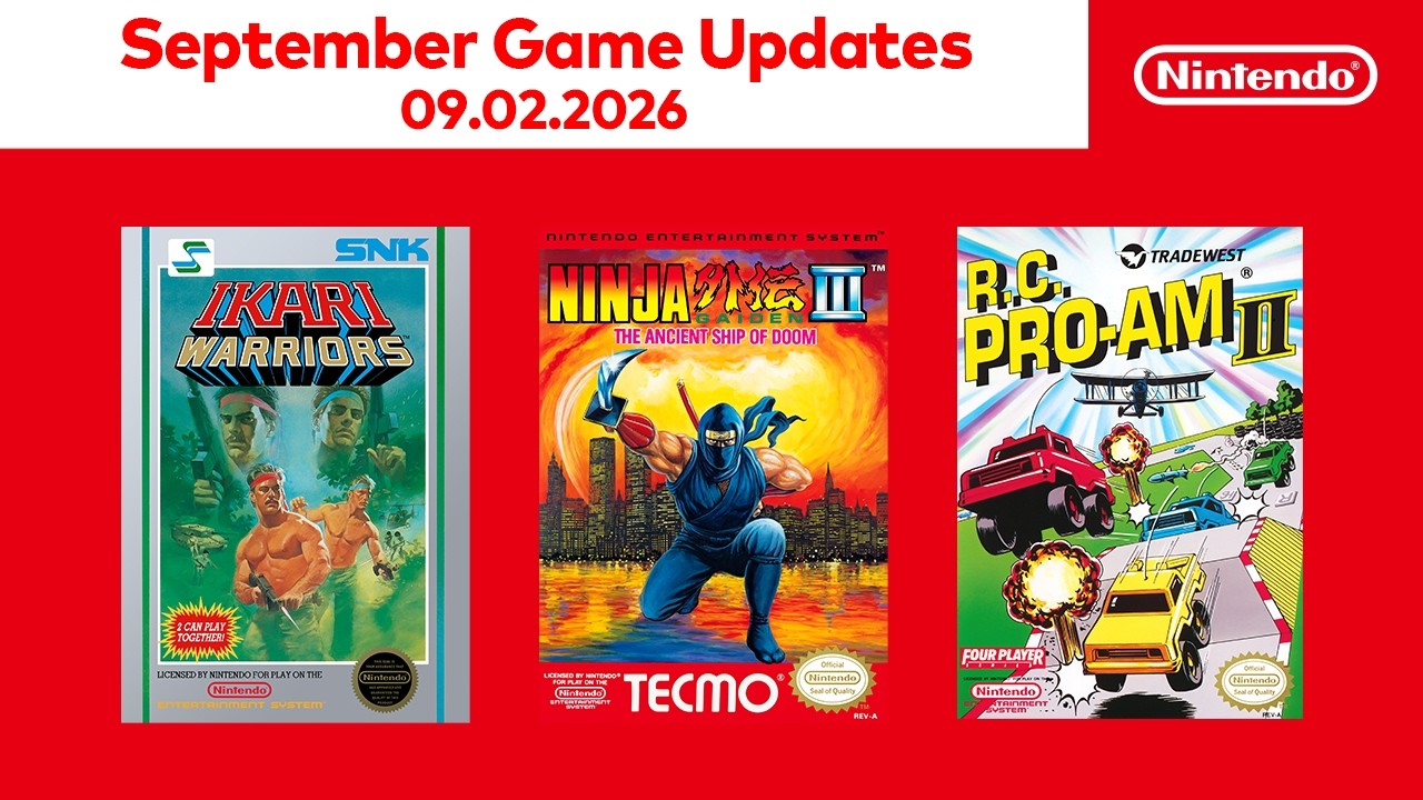 Ninja Gaiden III, Ikari Warriors, and R.C. Pro‑Am II Join Nintendo Switch Online NES Catalogue - Nintendo News Article